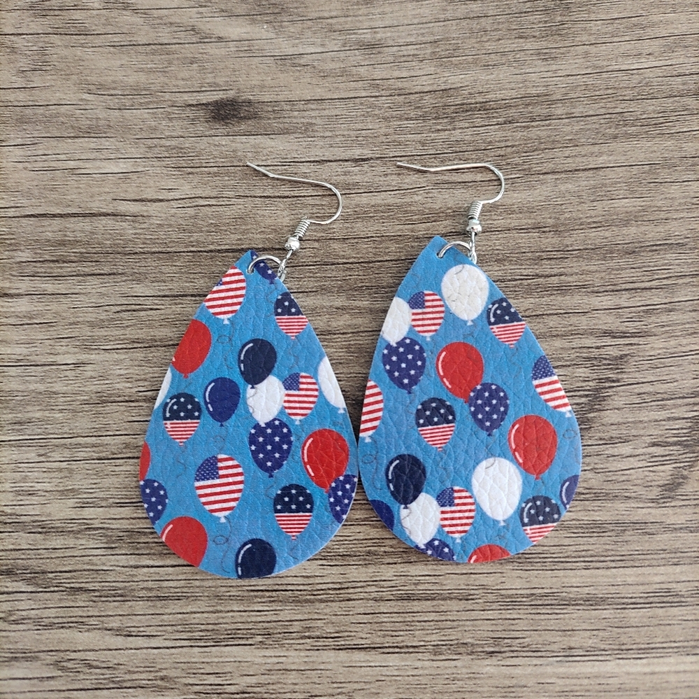 NWT Faux Leather Earrings